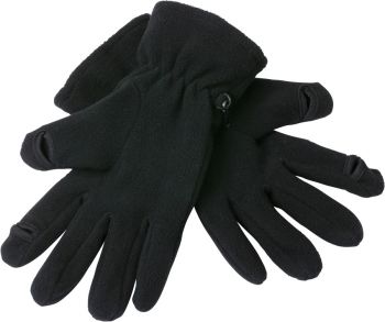 Myrtle Beach | Fleecové rukavice na dotykový displej black L/XL