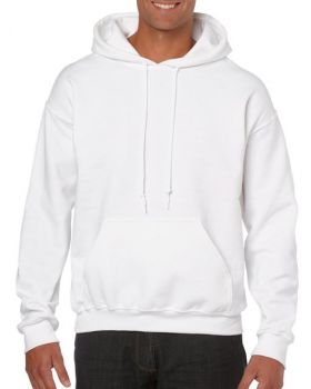 HEAVY BLEND™ ADULT HOODED SWEATSHIRT White L