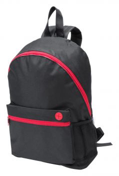 Wilfek backpack black , red