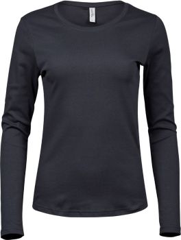Tee Jays | Dámské tričko Interlock s dlouhým rukávem dark grey S
