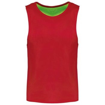 MULTI-SPORTS REVERSIBLE BIB Sporty Red/Fluorescent Green 2XL/3XL