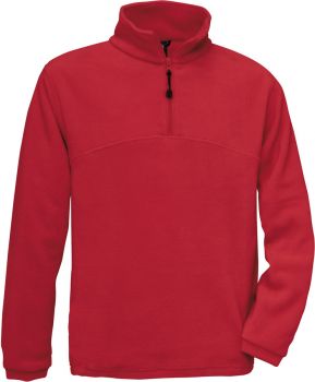 B&C | Fleecový svetr s 1/4 zipem red S