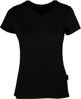 HRM | Dámské luxusní tričko s výstřihem do V black L