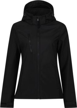Regatta | Dámská 3vrstvá softshell bunda s kapucí "Venturer" black/black 10_S