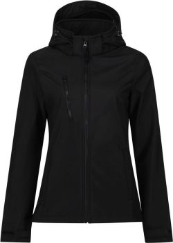 Regatta | Dámská 3vrstvá softshell bunda s kapucí "Venturer" black/black 20_3XL