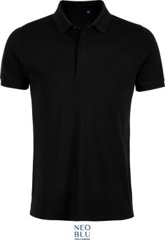 NEOBLU | Pánské piqué polo deep black L