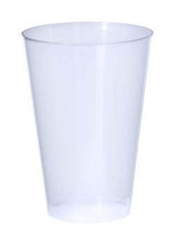 Cuvak opakovane použiteľný pohár na akcie white