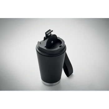 TOPIZ Dvoustěnný pohárek 300 ml Černá