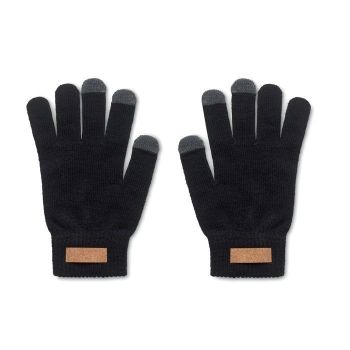 DACTILE Hmatové rukavice z RPET black
