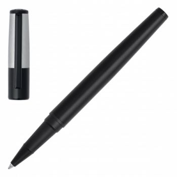 Rollerball pen Gear Minimal Black & Chrome