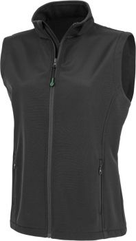 Result Recycled | Dámská 2-vrstvá softshellová vesta "Printable" black XL