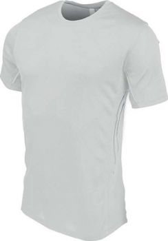 MEN'S SHORT-SLEEVED SPORTS T-SHIRT White/Silver L