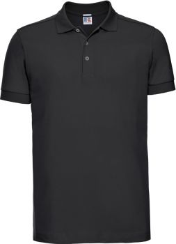 Russell | Pánské elastické piqué polo black M