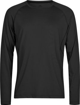 Tee Jays | Sportovní tričko CoolDry s dlouhým rukávem black XL