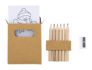 Jolably vianočná sada s omaľovánkami natural