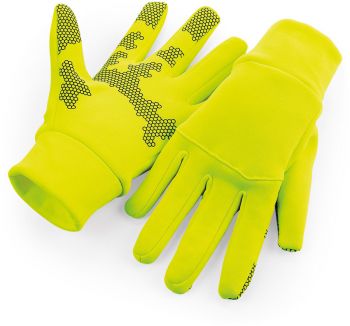 Beechfield | Softshellové sportovní rukavice fluorescent yellow L/XL