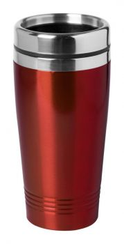 Domex thermo mug red , silver