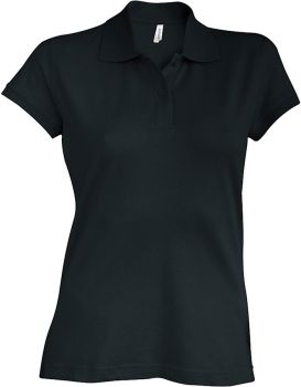 Kariban | Dámské elastické piqué polo "Brooke" black XXL