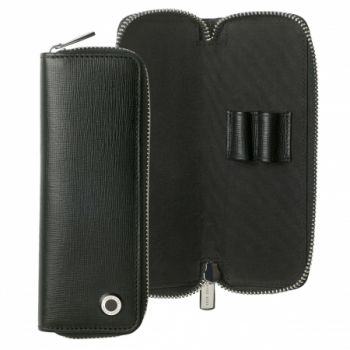 Zipped pen pouch Tradition Black