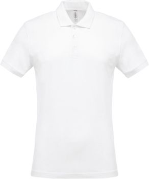 Kariban | Pánské piqué polo white L