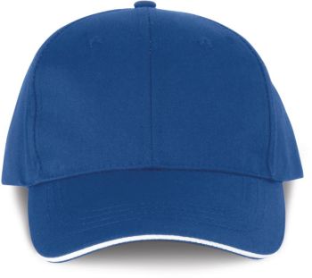 Kariban | 6 panelová kšiltovka royal blue/white onesize