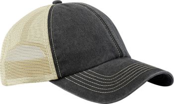 Beechfield | 6 panelová kšiltovka Vintage Trucker vintage black/stone onesize