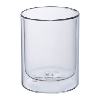 Dvojstenný sklenený pohár 330 ml transparent
