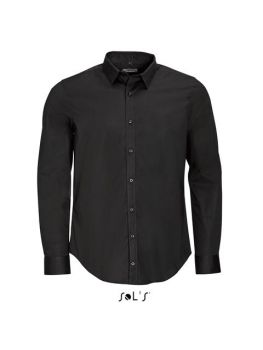 SOL'S BLAKE MEN - LONG SLEEVE STRETCH SHIRT Black XL