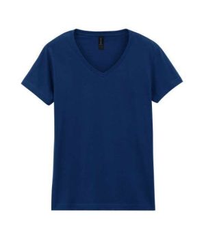 SOFTSTYLE® LADIES' V-NECK T-SHIRT Navy M