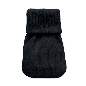 WARMMUFF Ohřívač rukou v pleteném obale Černá