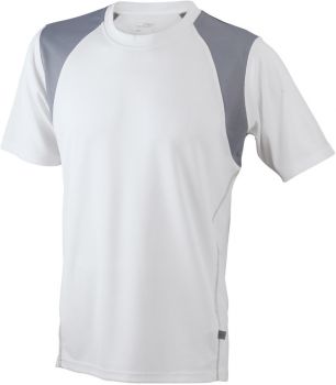 James & Nicholson | Pánské běžecké tričko white/silver L