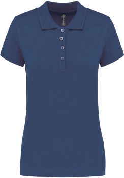 Kariban | Dámské piqué polo deep blue L