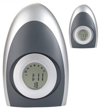 Shake digital clock grey