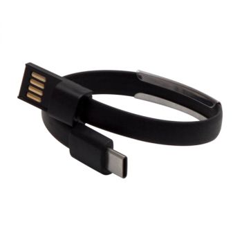 WRISTLIE náramek s USB C,  černá
