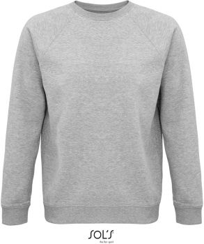 SOL'S | Unisex bio raglánový svetr grey melange L