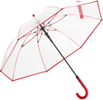 Fare | Transparentní automatický holový deštník red onesize