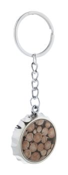 Bubly prívesok na kľúče s otváračom silver