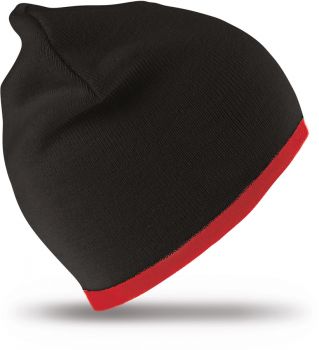 Result Winter Essentials | Oboustranná pletená čepice black/red onesize