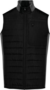 Kariban | Pánská hybridní vesta black/dark grey heather XL