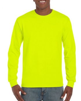 ULTRA COTTON™ ADULT LONG SLEEVE T-SHIRT Safety Green L