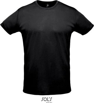 SOL'S | Unisex piqué sportovní tričko black XL