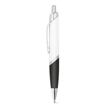 DIGIT FLAT. Guľôčkové pero s kovovou sponou Čierna