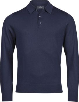 Tee Jays | Polo pletený svetr navy XXL