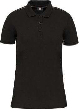 Kariban | Dámské pracovní piqué polo "Day-to-Day" black/silver S