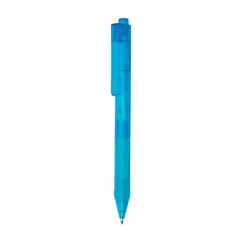 Matné pero X9 so silikónovým úchopom modrá