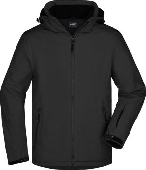 James & Nicholson | Pánská zimní sportovní softshellová bunda black L