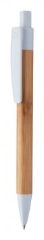 Colothic bambusové guľôčkové pero white , natural
