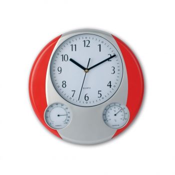 Prego wall clock red
