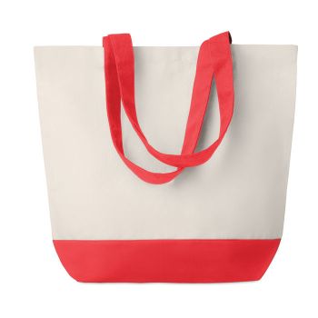 KLEUREN BAG Plátěná plážová taška red