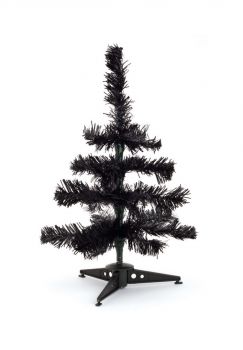 Pines Christmas tree black